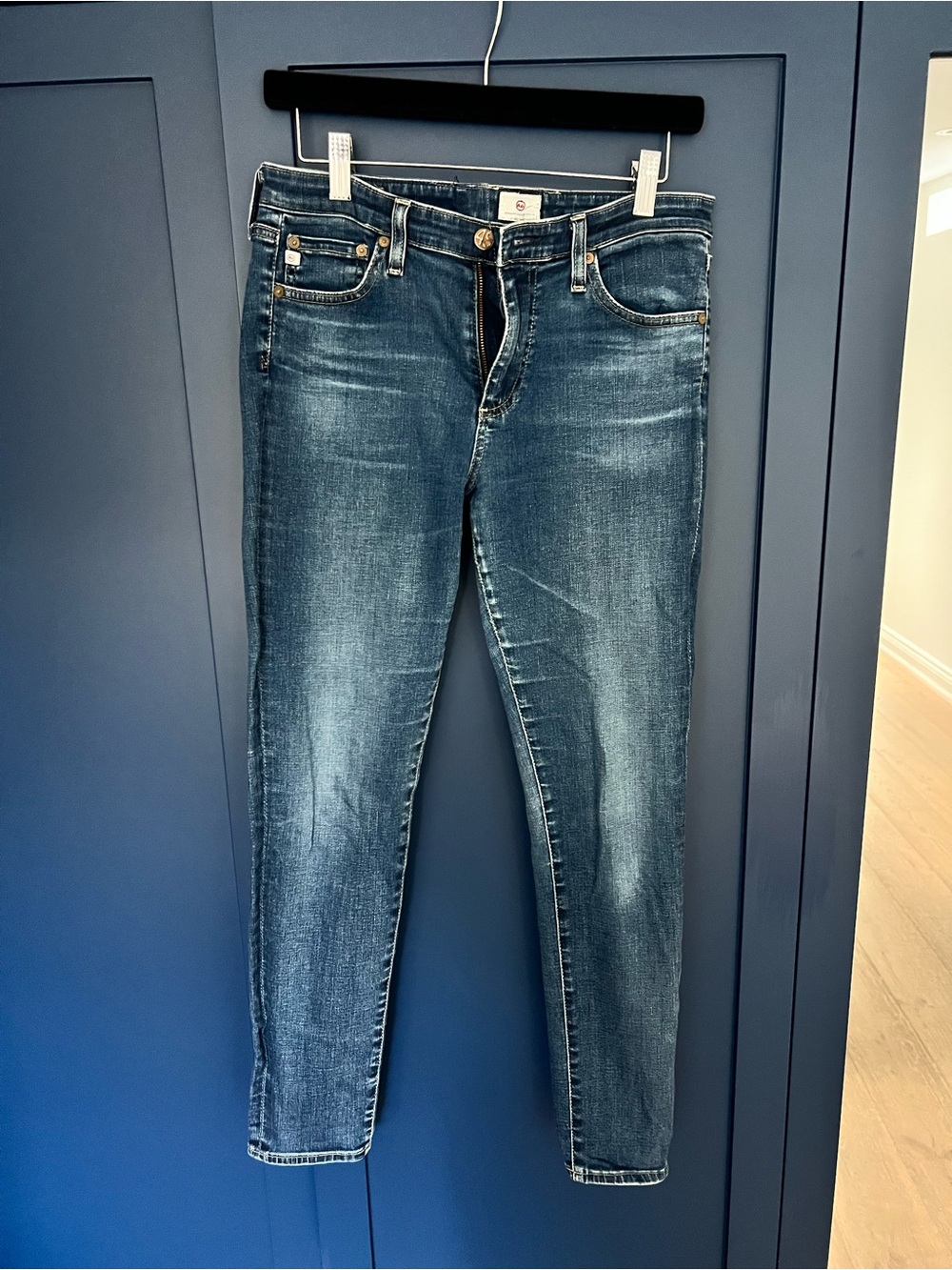 AG Adriano Goldschmied Dark Blue Women's Slim Jeans size 30